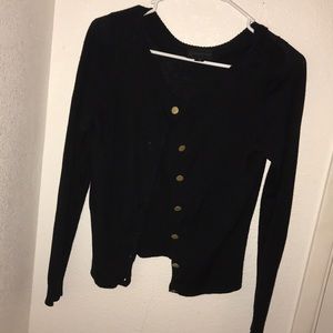 Black cardigan